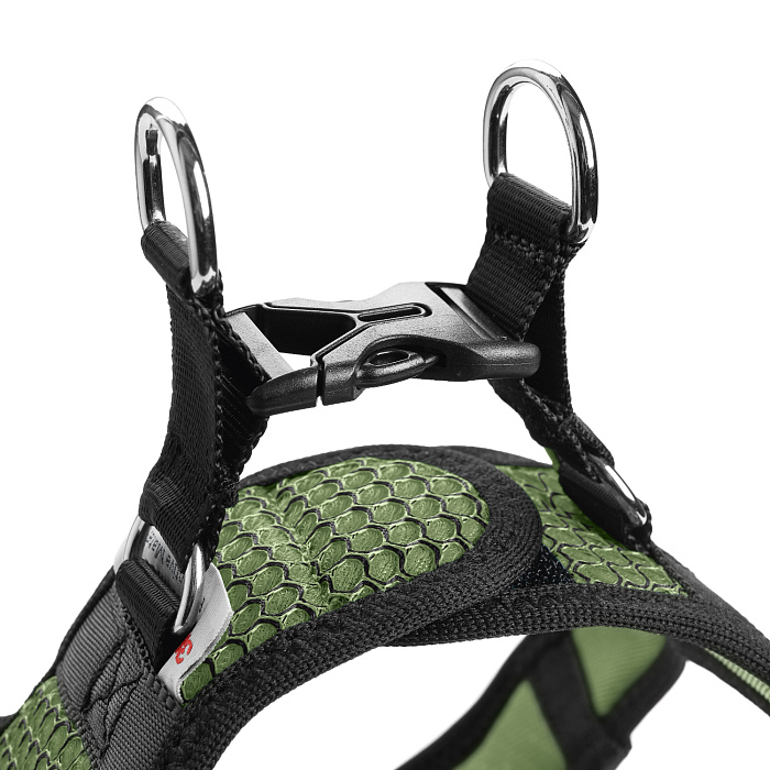 Hunter шлейка для собак Hilo Comfort 31-33 см, сетчатый текстиль, оливковая СКИДКА 40%