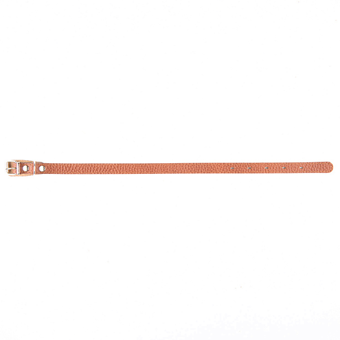 Ошейник Mr.Kranch для собак из натуральной кожи прямой 17-20см коричневый СКИДКА 40%