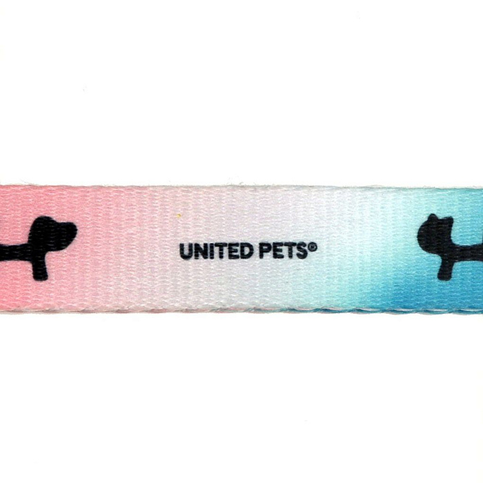 Ошейник United Pets для собак Complete me M 20 x 340/560mm, розово-голубой тай-дай