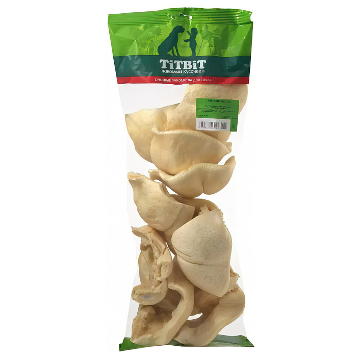 Лакомство TiTBiT Губы говяжьи BIG - мягкая упаковка (300 г)