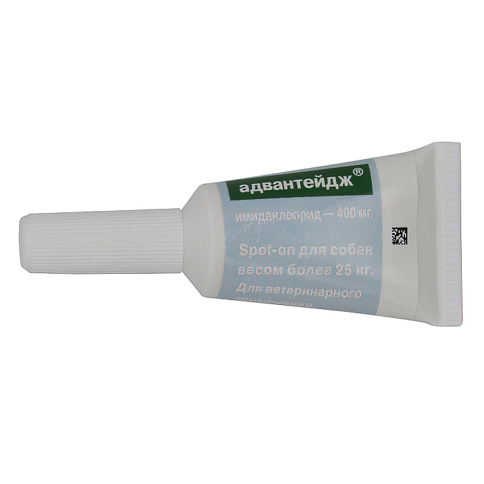 Bayer Адвантейдж 400 для собак 25-40 кг от блох (4 пипетки х 4 мл)