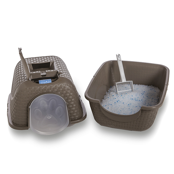 BAMA PET био-туалет для кошек PRIVE 42х50,5х39,6h см, коричневый СКИДКА 40%