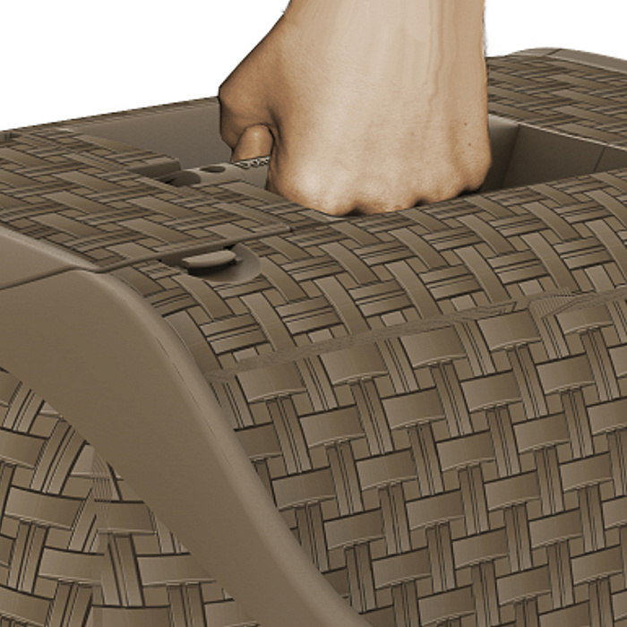 BAMA PET био-туалет для кошек PRIVE 42х50,5х39,6h см, коричневый СКИДКА 40%