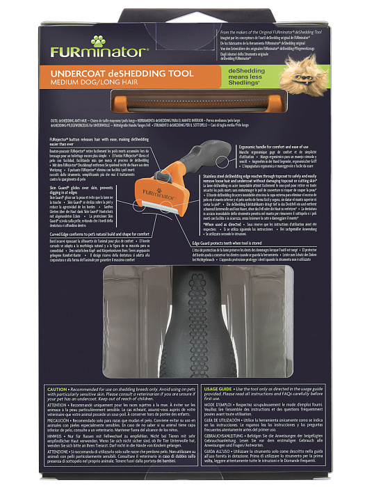 Фурминатор FURminator M для средних собак с длинной шерстью. СКИДКА 60%