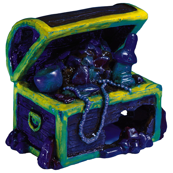 GloFish Сундук с сокровищами-декорация с GLO-эффектом СКИДКА 40%