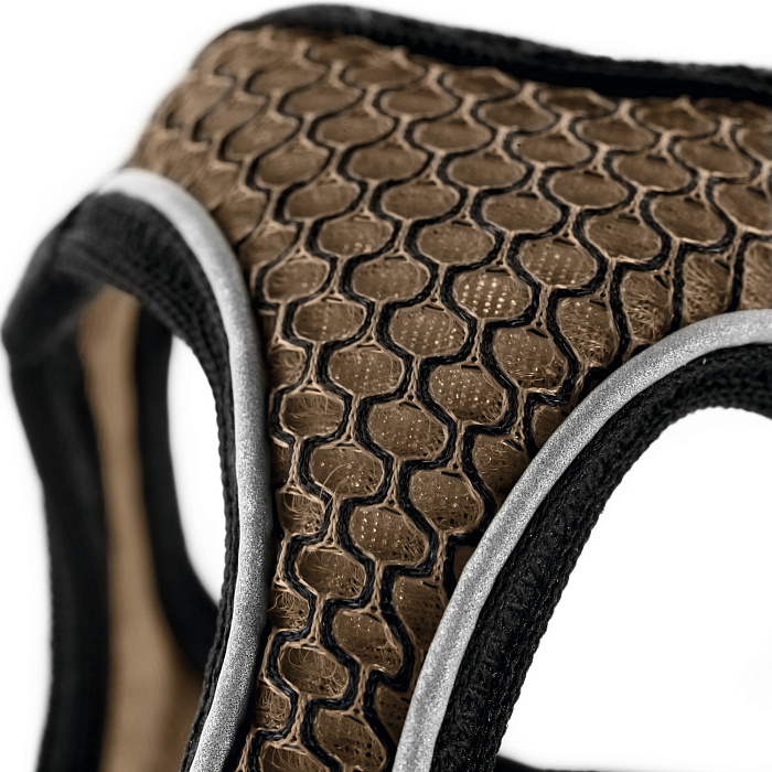 Hunter шлейка для собак Hilo Comfort 58-65 см, сетчатый текстиль, коричневая СКИДКА 40%