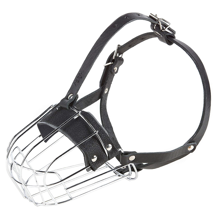 JULIUS-K9 намордник для собак c укороченной мордой (34,5х10х10,5см), металл СКИДКА 50%