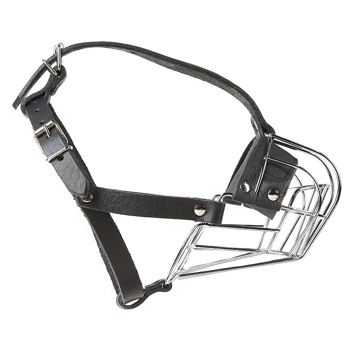 JULIUS-K9 намордник для собак c укороченной мордой Middle (33,5х7,5х9см), металл СКИДКА 50%