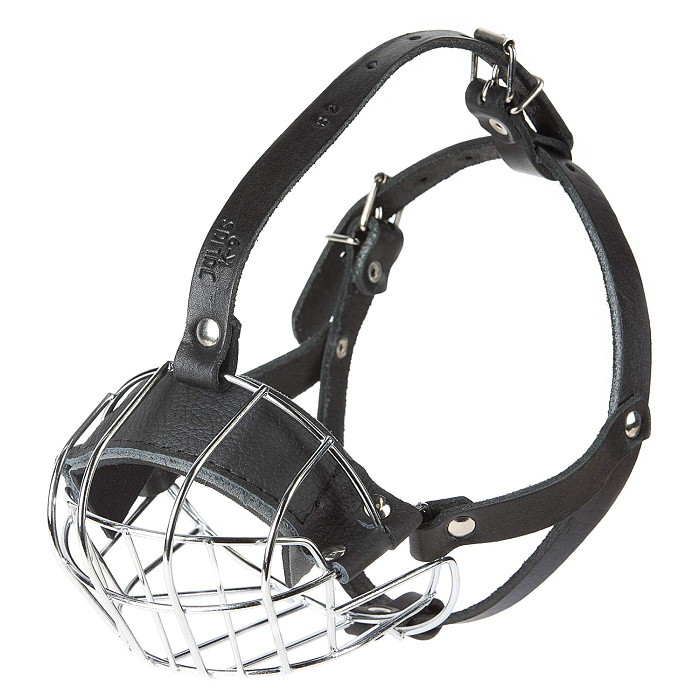 JULIUS-K9 намордник для собак c укороченной мордой Middle (33,5х7,5х9см), металл СКИДКА 50%