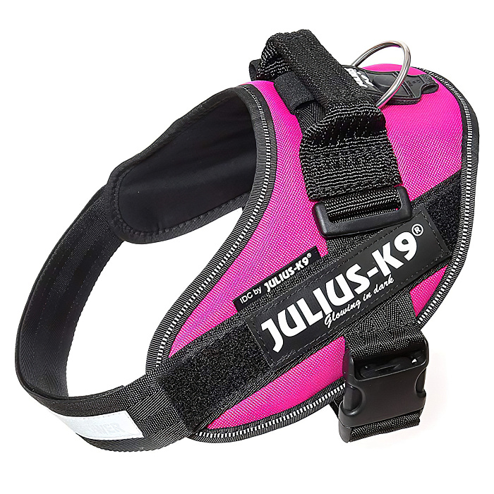 JULIUS-K9 шлейка для собак IDC®-Powerharness 1 (63-85см/ 23-30кг), темно-розовый СКИДКА 50%