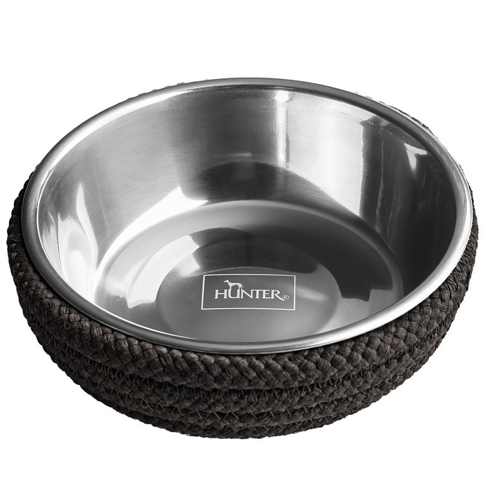 Hunter миска из нержавеющей стали Graz 160 мл, с плетением, антрацит СКИДКА 50%