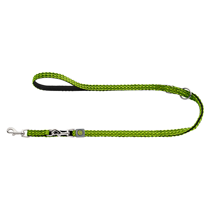 Hunter поводок-перестежка для собак Hilo 20 / 200 нейлон лайм СКИДКА 50%