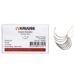 KRUUSE набор колющих хирургических игл 38 мм (1/2) 10 шт.