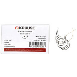 KRUUSE набор режущих хирургических игл 29 мм (1/2) 10 шт.