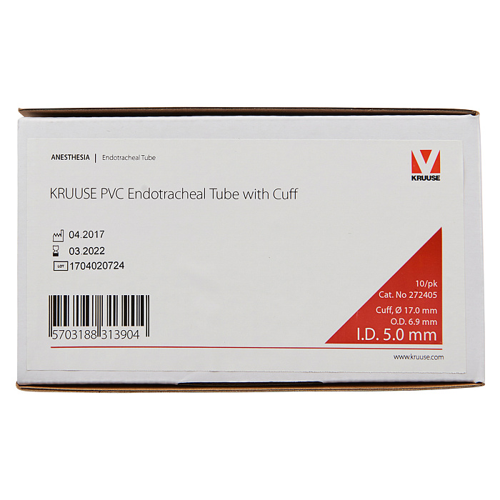 KRUUSE эндотрахеальная трубка с манжетой 5 мм