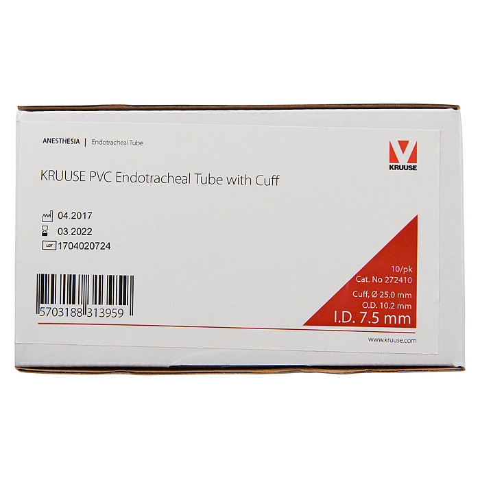 KRUUSE эндотрахеальная трубка с манжетой 7,5 мм
