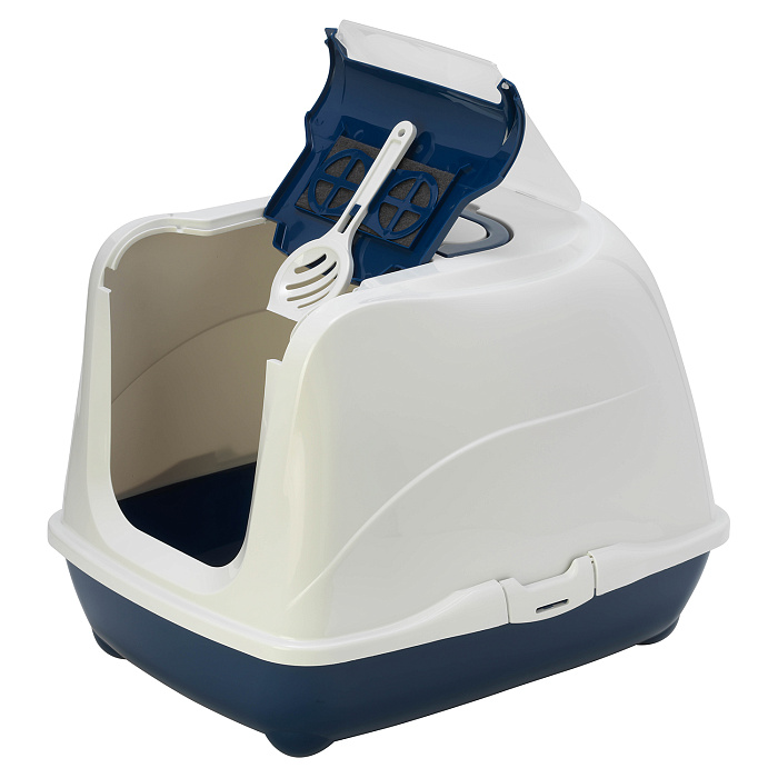 Moderna био-туалет Flip Cat 50x39x37h см с совком, синий СКИДКА 40%