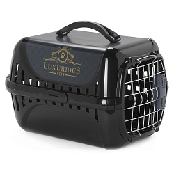 Moderna Luxurious переноска 49x32x30h см с металлической дверцей, черная СКИДКА 50%