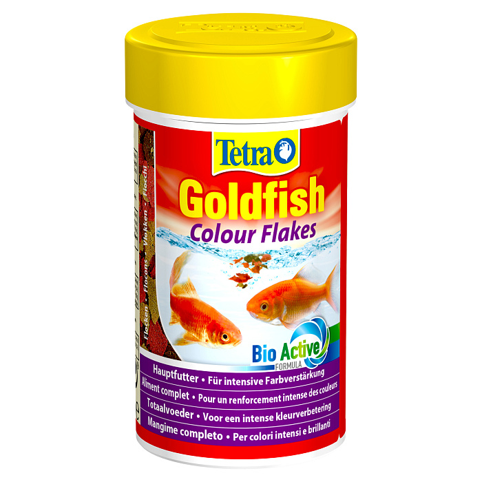 TetraGoldfish Colour корм в хлопьях для улучшения окраса золотых рыб 100 мл