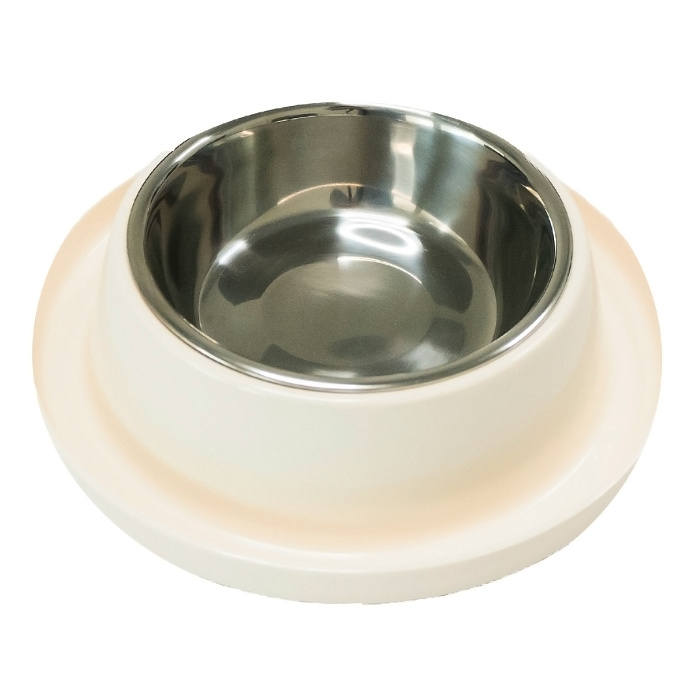 Миска SuperDesign на меламиновой подставке 400 мл, белая СКИДКА 50%