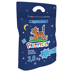 Наполнитель PrettyCat силикагелевый "Кристаллы Чистоты" 3,8 кг СКИДКА 60%