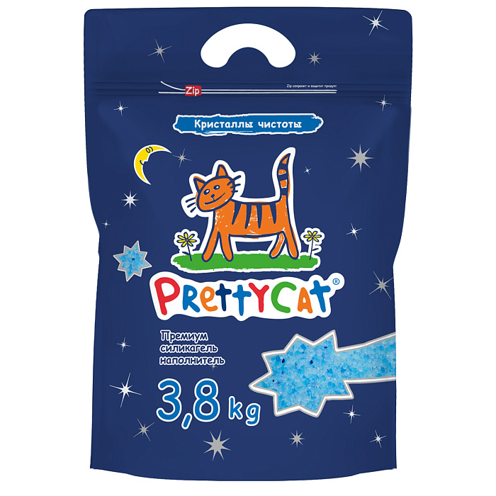 Наполнитель PrettyCat силикагелевый "Кристаллы Чистоты" 3,8 кг СКИДКА 60%