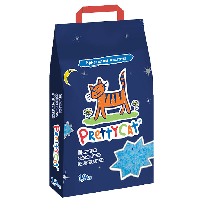 Наполнитель PrettyCat силикагелевый "Кристаллы Чистоты" 1,9 кг СКИДКА 60%