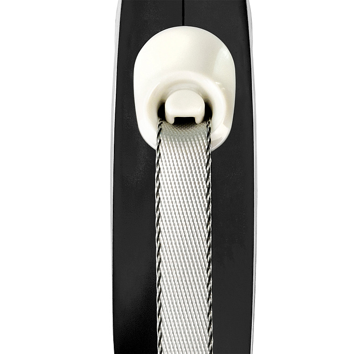 flexi рулетка NEW LINE Comfort S (до 15 кг) лента 5 м серый/черный