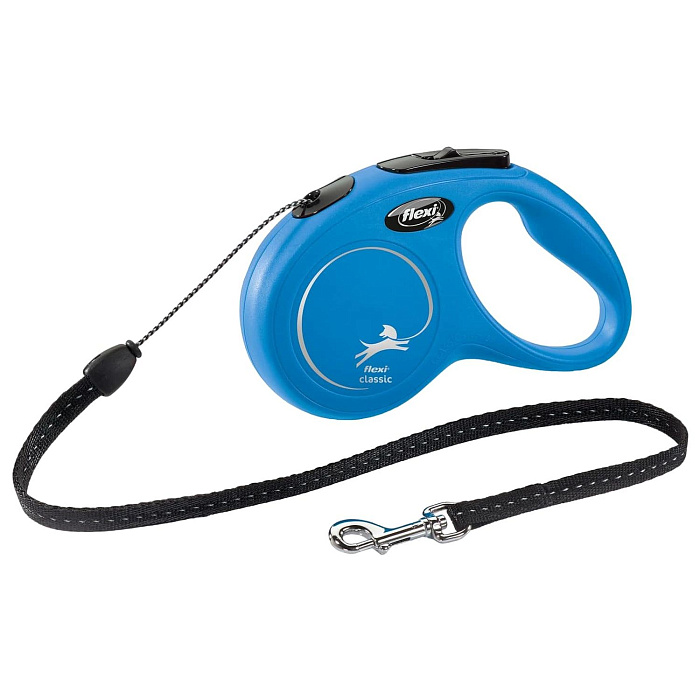 flexi рулетка New Classic S (до 12 кг) 5 м трос синяя