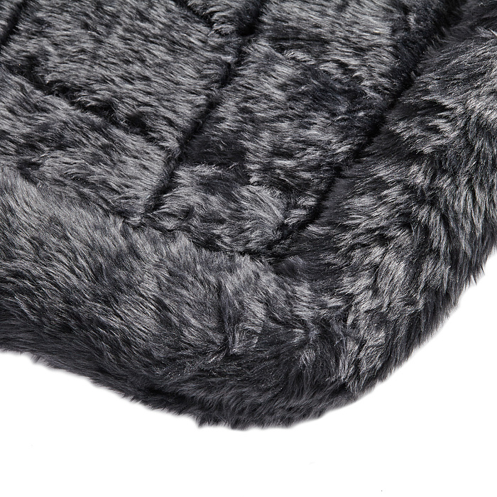 Лежанка MidWest Pet Bed для собак и кошек меховая 55х33 см, серая