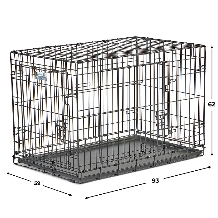 Клетка MidWest Contour для собак 93х59х62h см, 2 двери