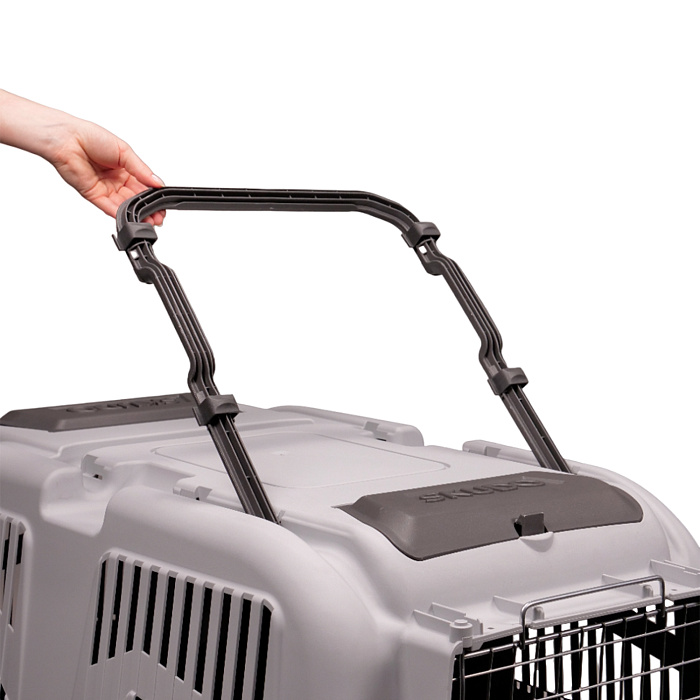 MPS переноска SKUDO 6  92х63х70h см с металлической дверцей с замком серая