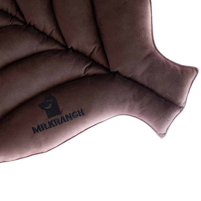 Лежанка Mr.Kranch для собак Листочек большая размер 120х73х6см коричневая