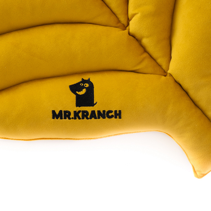 Лежанка Mr.Kranch для собак Листочек средняя размер 90х65х5см охра
