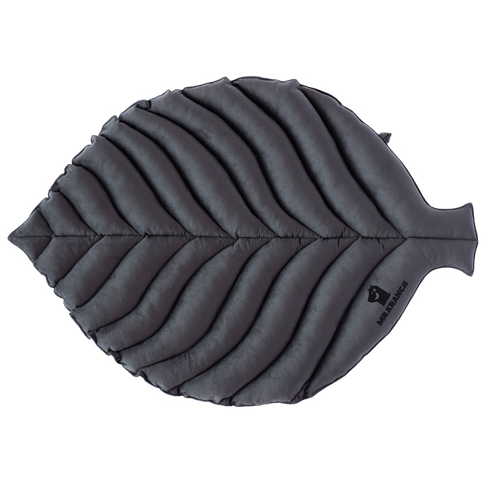 Лежанка Mr.Kranch для собак Листочек большая размер 120х73х6см серая