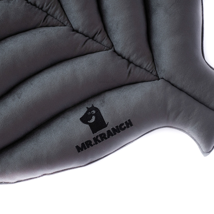 Лежанка Mr.Kranch для собак Листочек большая размер 120х73х6см серая