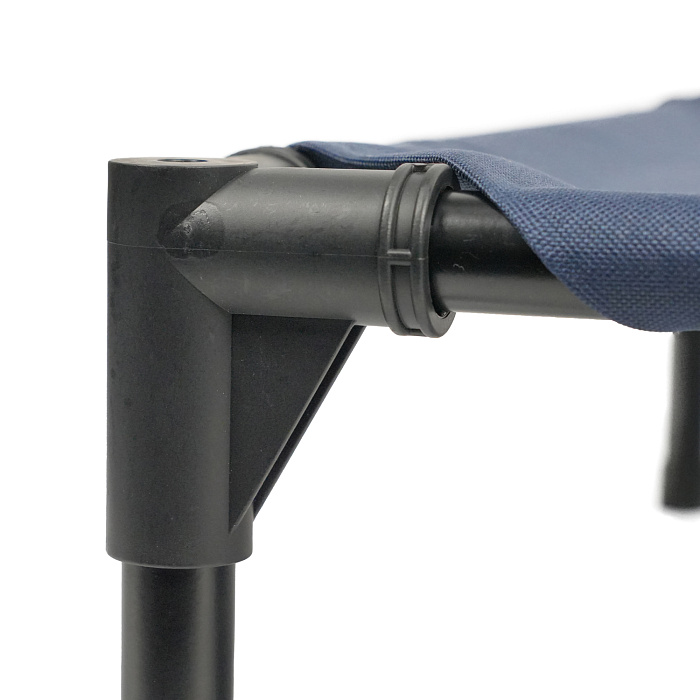 Лежанка-шезлонг каркасная для собак Mr.Kranch Elevated S малая 62х46х19 см синяя