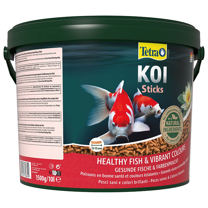 Tetra Pond Koi Sticks основной корм для кои палочки 10 л