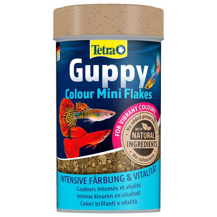 TetraGuppy Colour корм для гуппи для улучшения окраса 100 мл