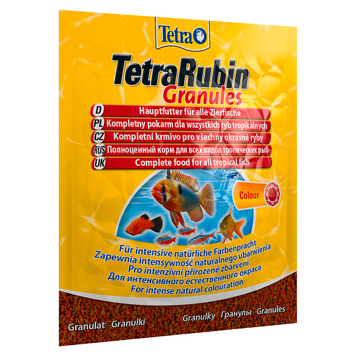 TetraRubin Granules корм в гранулах для улучшения окраса всех видов рыб 15 г (sachet)