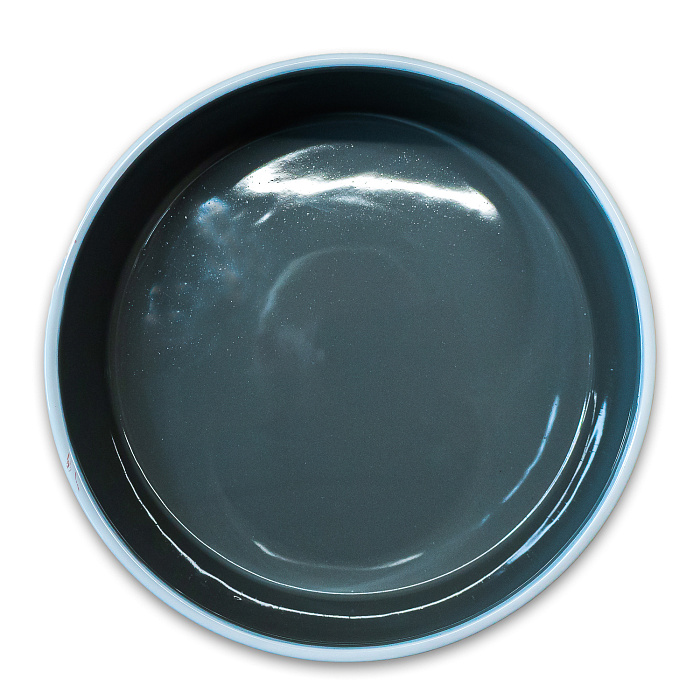 Миска Mr.Kranch керамическая для собак с рисунком 350 мл серая