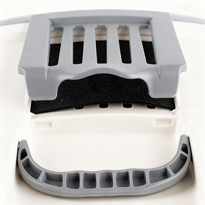 Био-туалет MPS 80'S MAXI для крупных кошек с выдвижным лотком 62х47х49см, серый