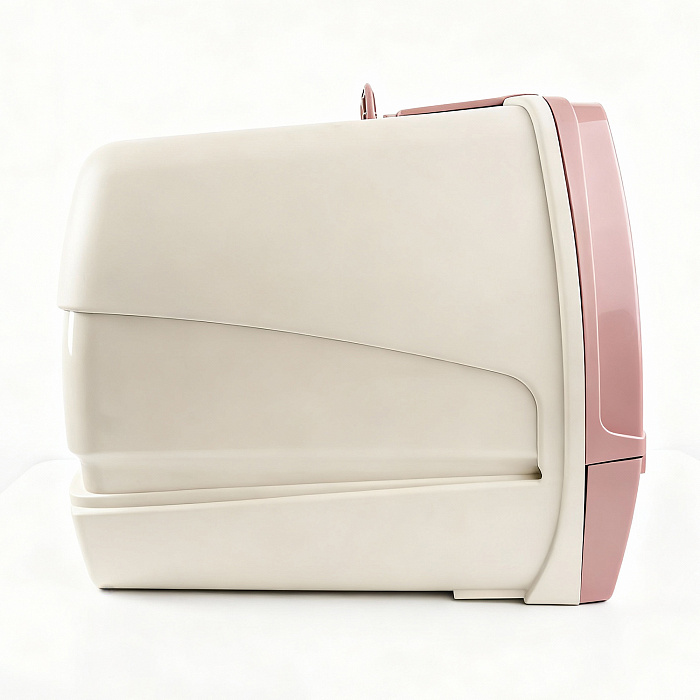 Био-туалет MPS 80'S MAXI для крупных кошек с выдвижным лотком 62х47х49см, бежевый