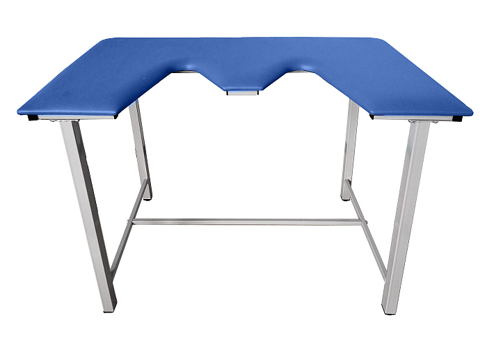 ТД ВЕТ Стол ветеринарный СВУ-5 для УЗИ, 1320x720x900, каркас серый, синяя обивка