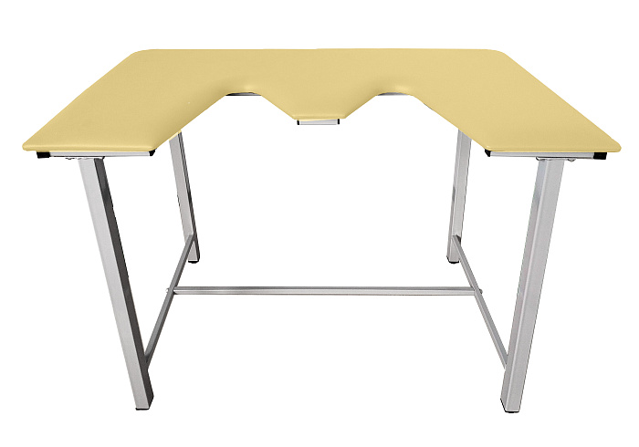 ТД ВЕТ Стол ветеринарный СВУ-5 для УЗИ, 1320x720x900, каркас серый, бежевая обивка