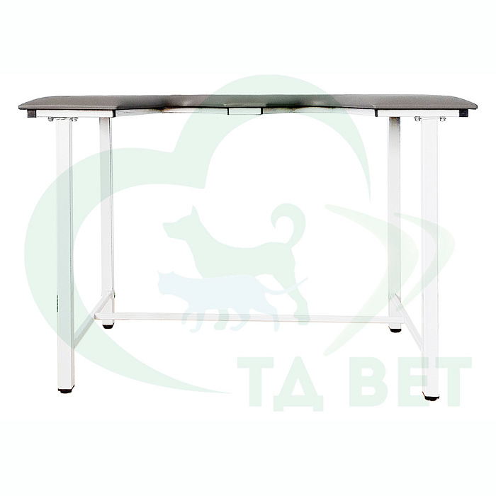 ТД ВЕТ Стол ветеринарный СВУ-5 для УЗИ, 1320x720x900, каркас белый, серая обивка