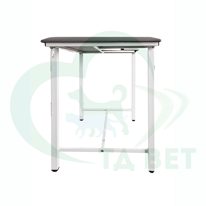 ТД ВЕТ Стол ветеринарный СВУ-5 для УЗИ, 1320x720x900, каркас белый, серая обивка