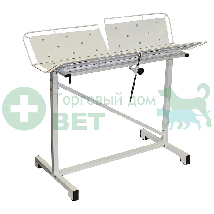 ТД ВЕТ (из наличия) Стол ветеринарный универсальный СВУ-25 по Виноградову, 1260x760x900h, каркас белый