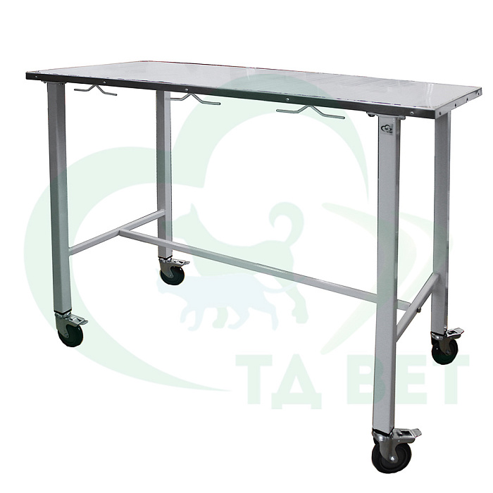 ТД ВЕТ Стол ветеринарный универсальный СВУ-3, 1300х600х900 мм (каркас белый)