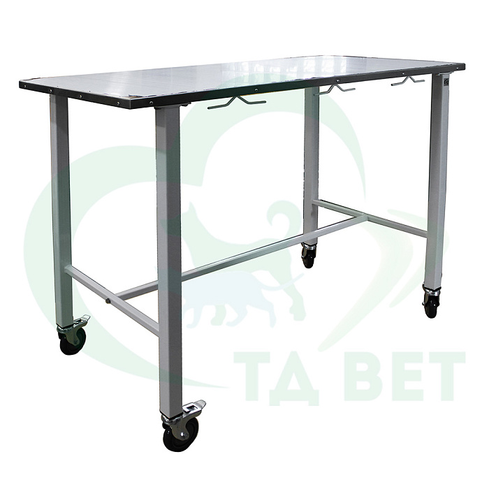 ТД ВЕТ Стол ветеринарный универсальный СВУ-3, 1300х600х900 мм (каркас белый)